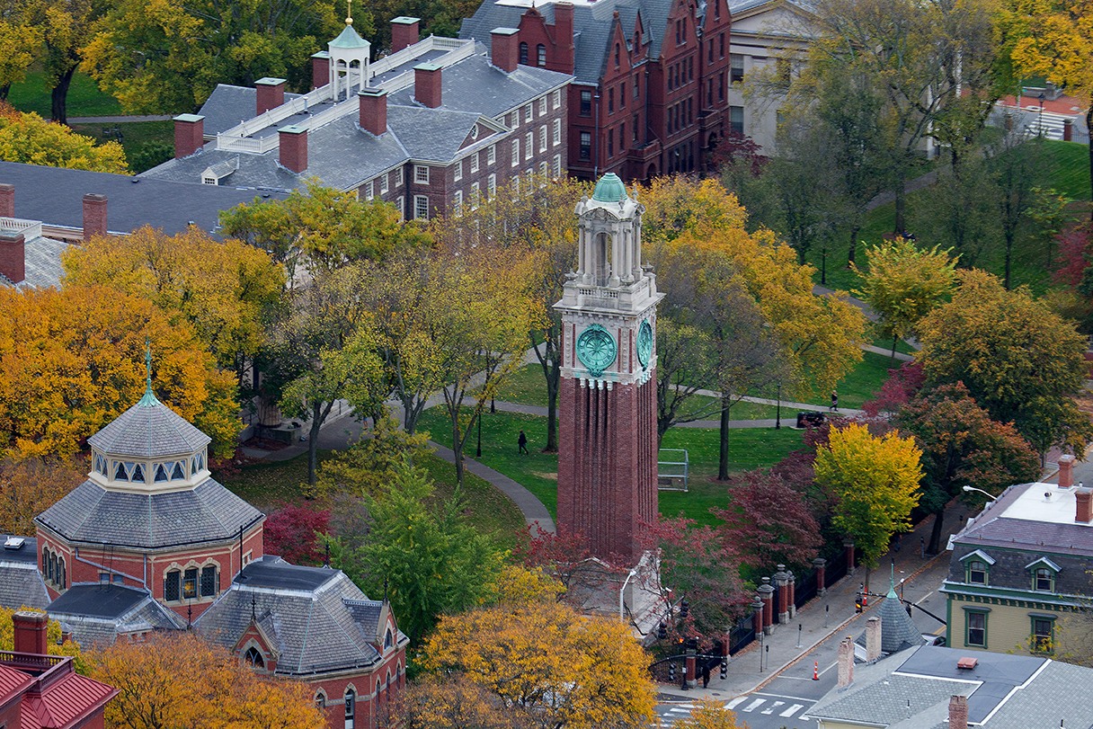 aerial view of campus
